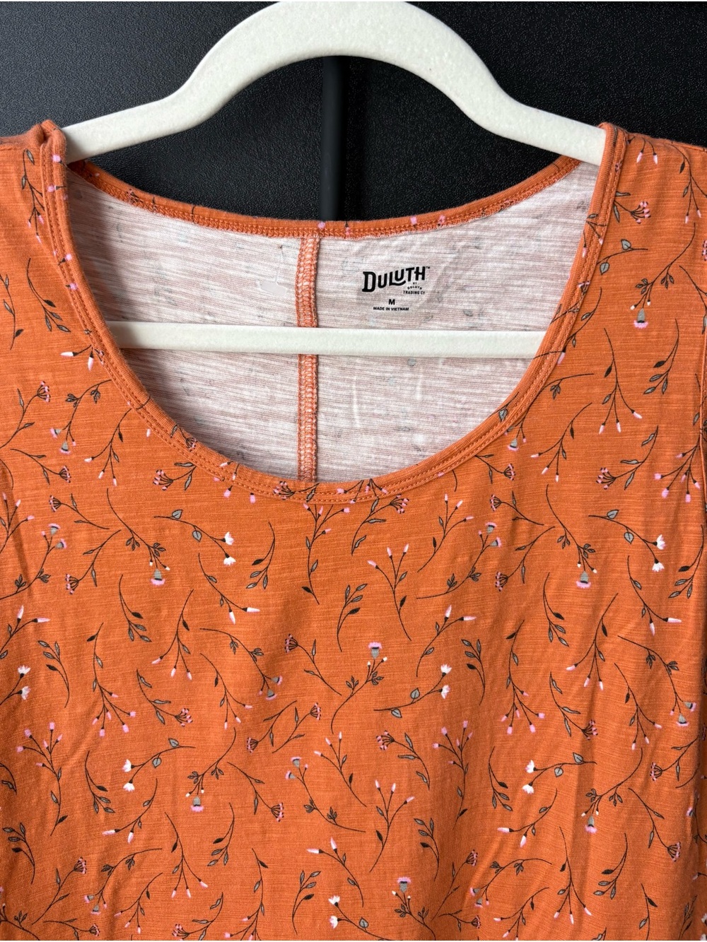 Duluth Trading Co Burnt Orange Floral Maxi Dress - Picture 5 of 8